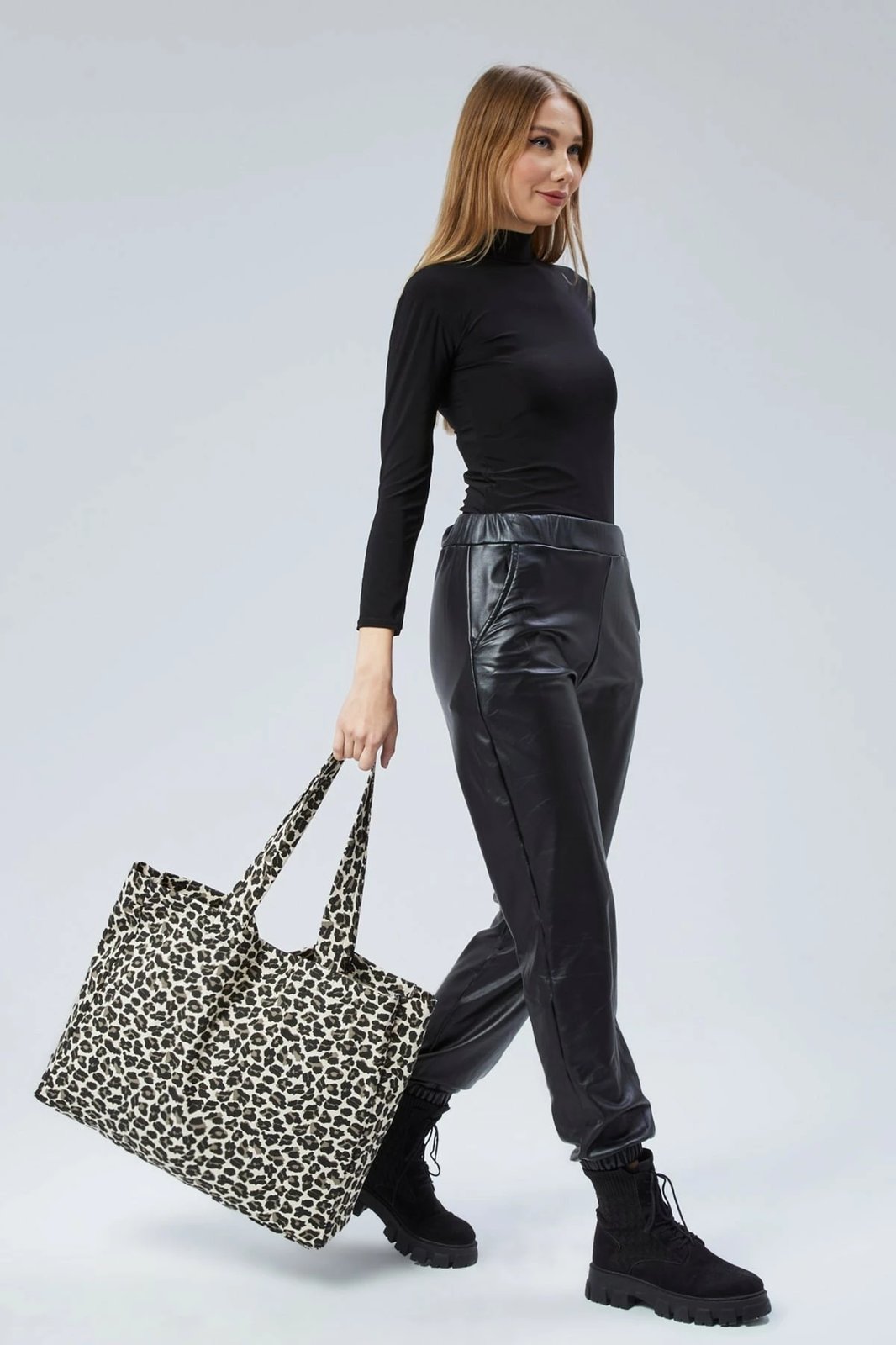 Tote bag Zoozie Bags, krem-leopard, 2268