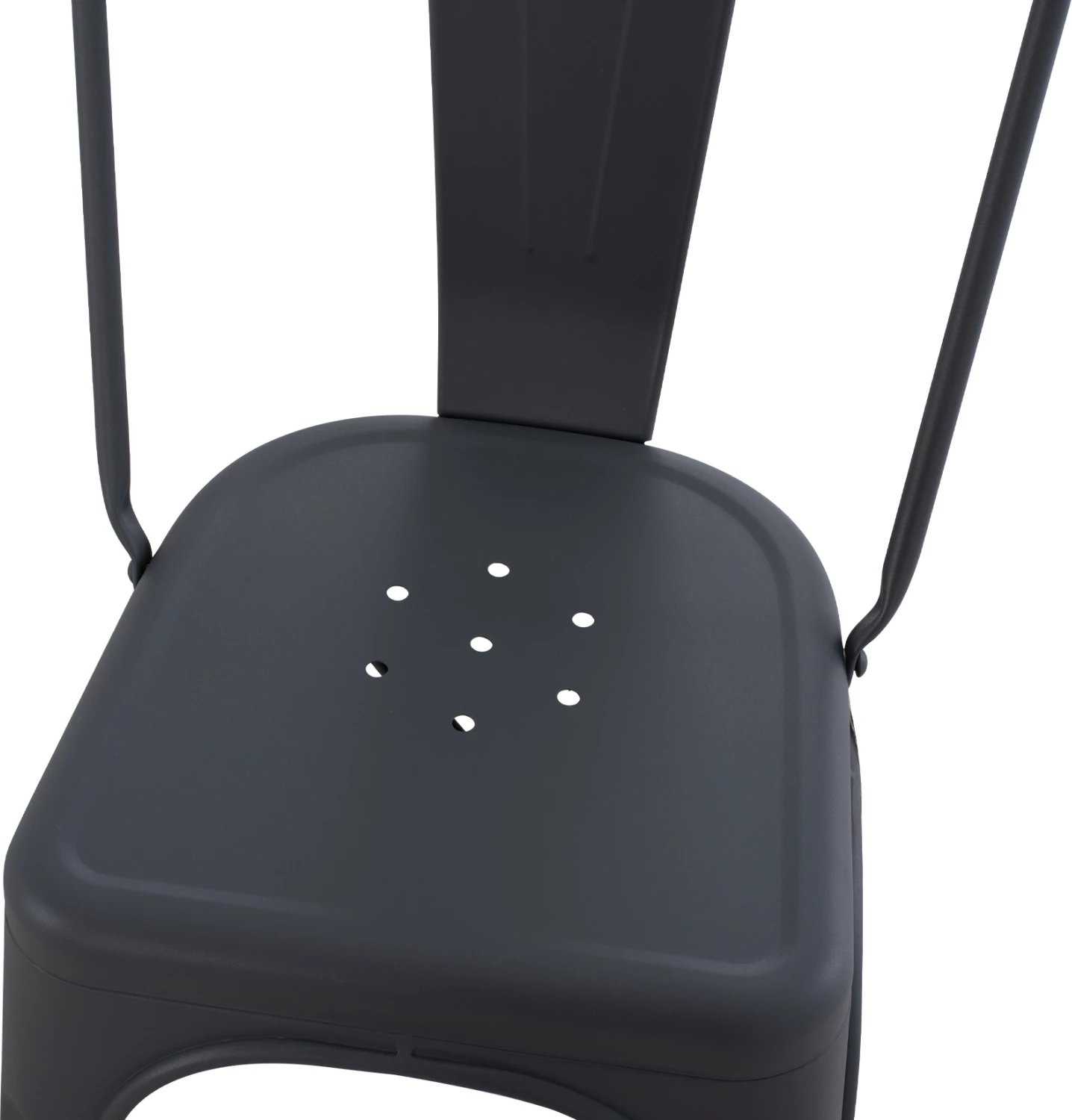 Karrige për ngrënie MELITA-PRO FH8641.50 metalike, ngjyrë gri, 44x47x84.5H cm