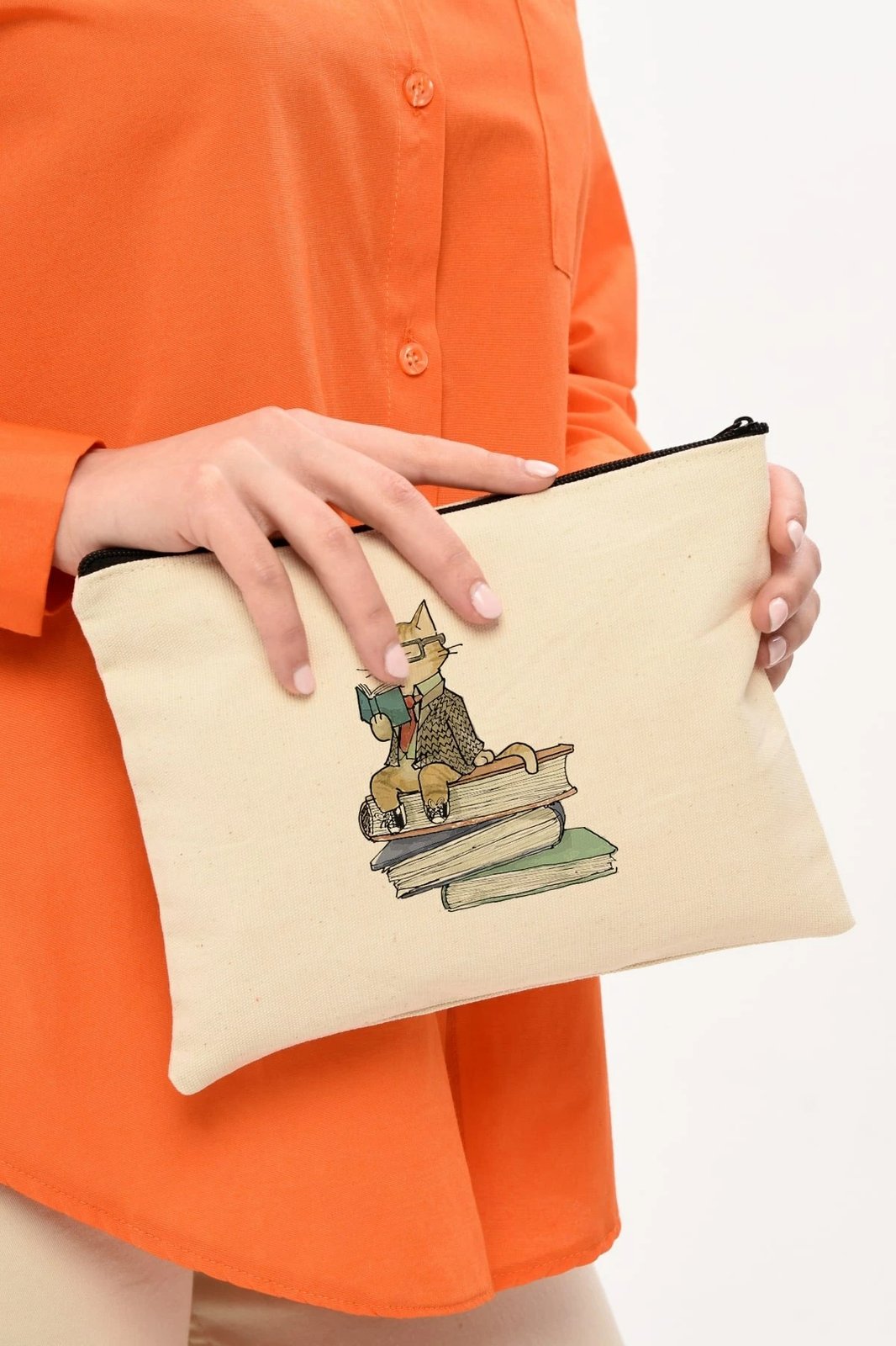 Çantë për make-up Zoozie Bags, krem, 25x18cm, 0702