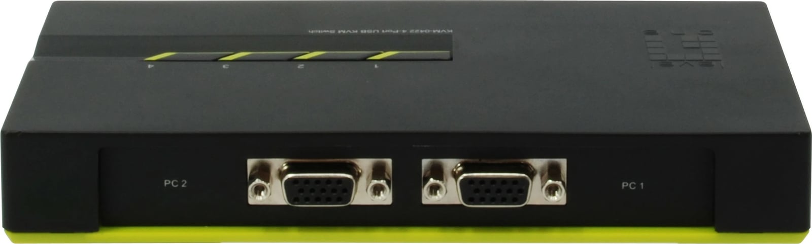 KVM switch LevelOne KVM-0422, 4 porta USB VGA, 2048x1536, zi gjelbër
