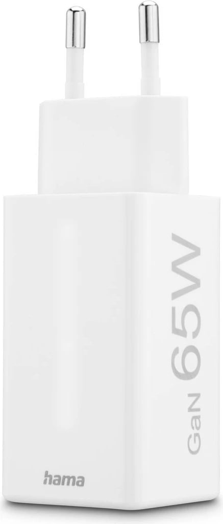 Karikues muri, Hama, 201996, GaN 65W PD/QC, 2x USB-C + 1x USB-A, i bardhë