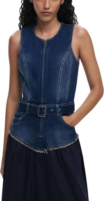 Fustan Desigual femra, i kaltër