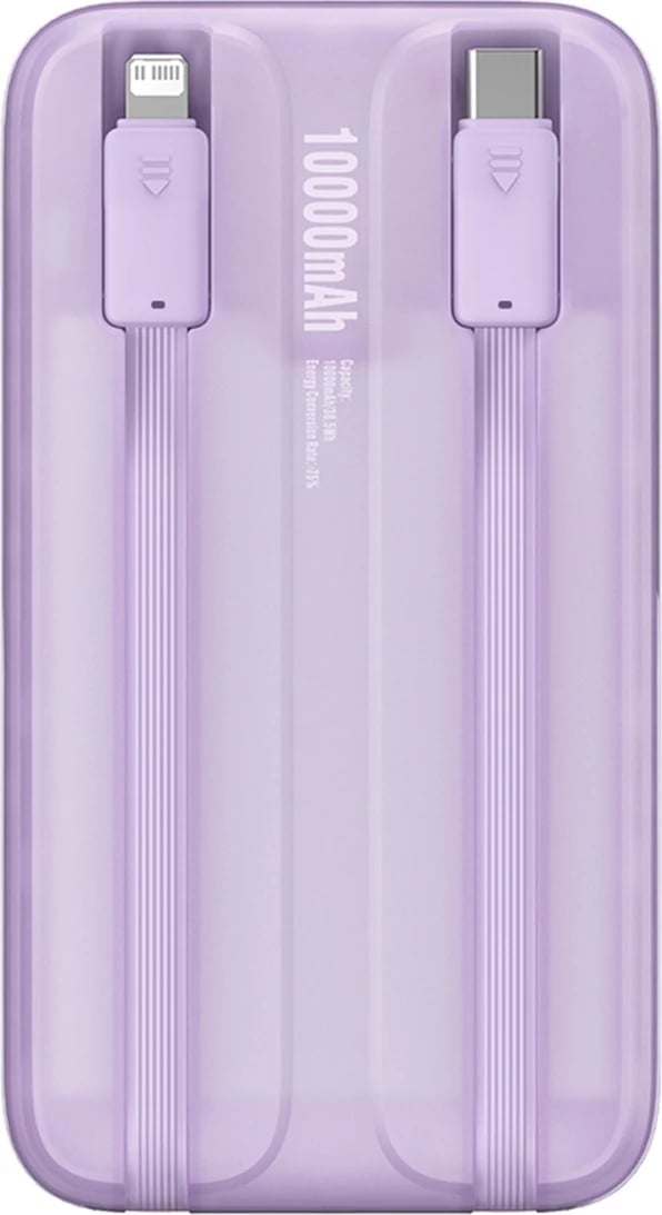 Powerbank Baseus Comet Series PPMD020005, 10000mAh, 22.5W, me ekran, vjollcë + kabllo USB-A/USB-C