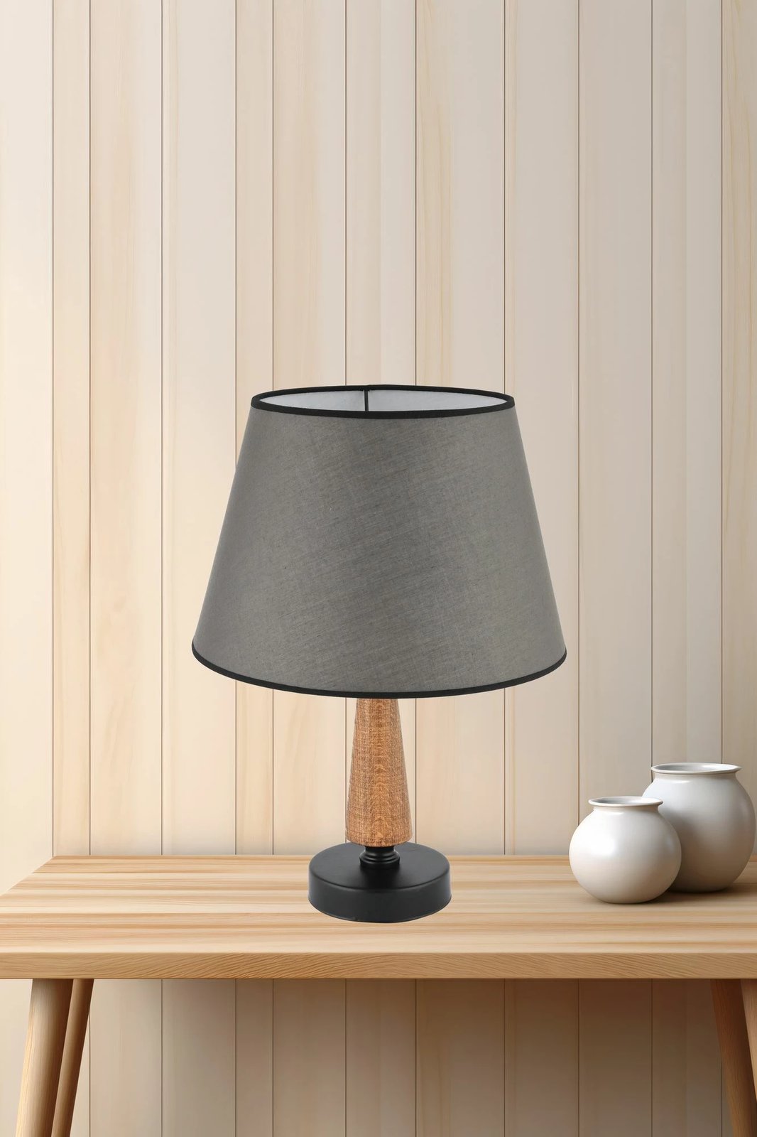 Llambë tavoline Opviq, gri, kafe, e zezë, 302