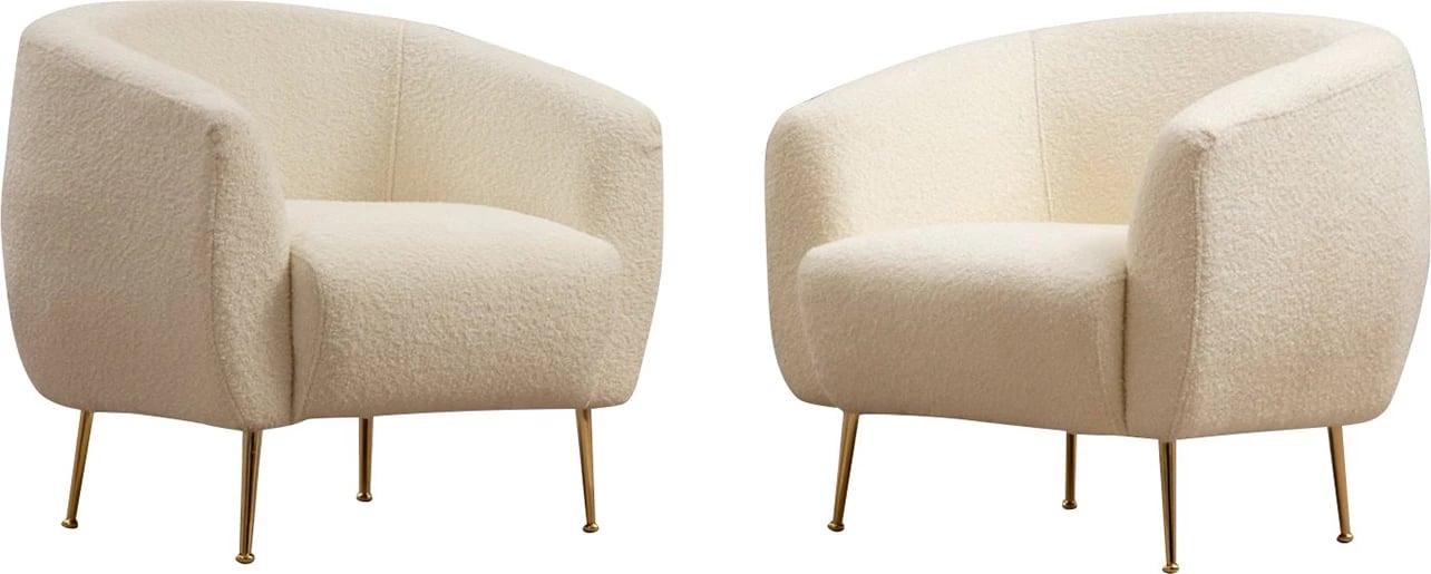 Karrige Wing Atelier del Sofa, bouclette krem Eses