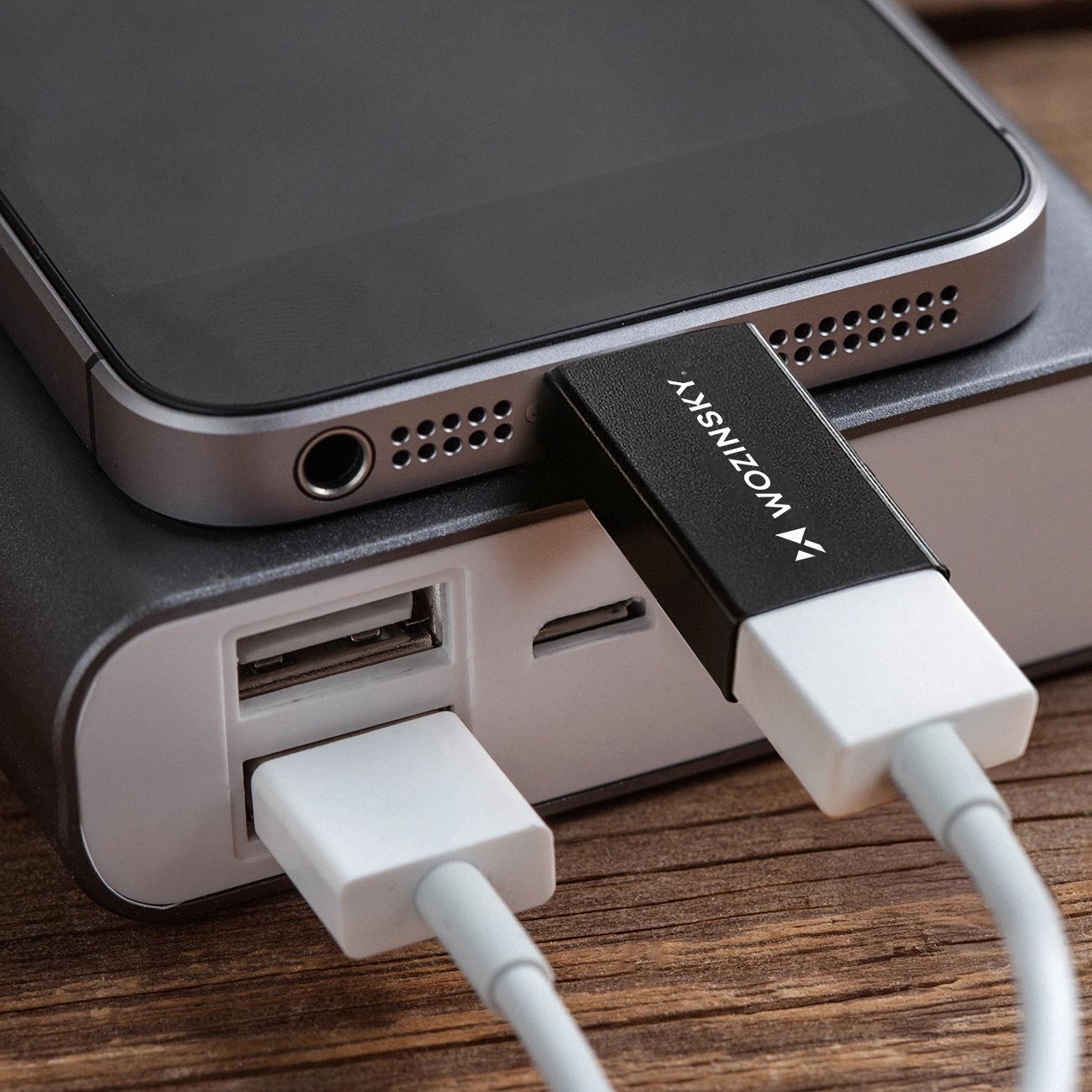 Adapter USB-C në USB-A Wozinsky W10GY1S, 10Gb/s, i zi