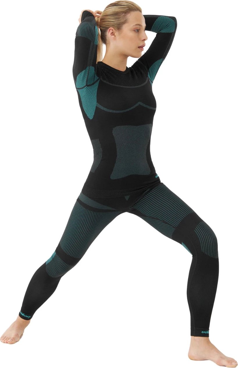 Të brendshme termoaktive për femra Viking, të zeza-jeshile