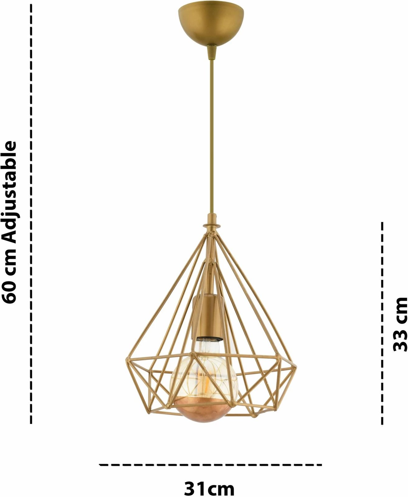 Llambë tavani Opviq, OppoDiamond, ngjyrë ari