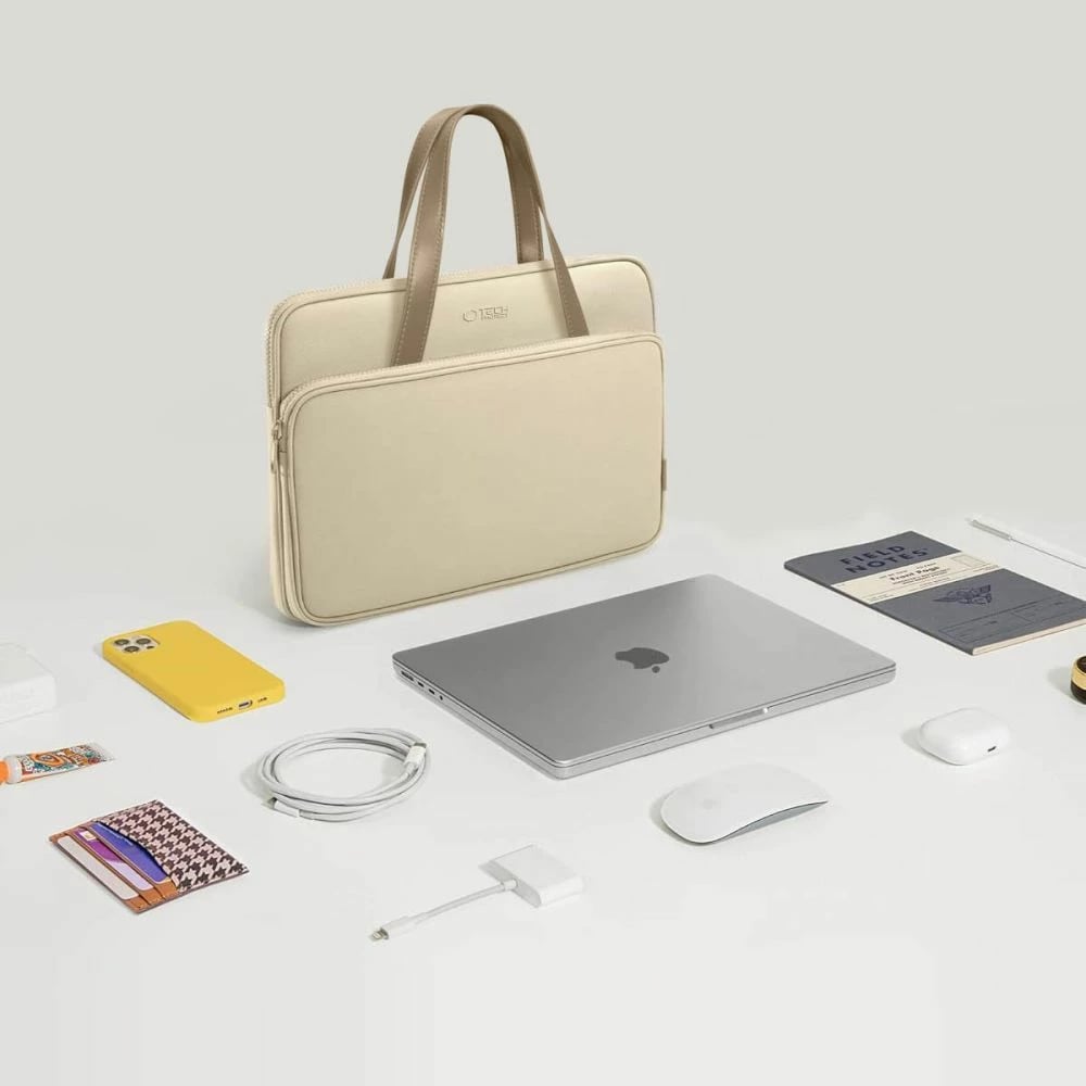 Mbështjellës laptopi Tech-Protect, 13-14 inç, Bezhe