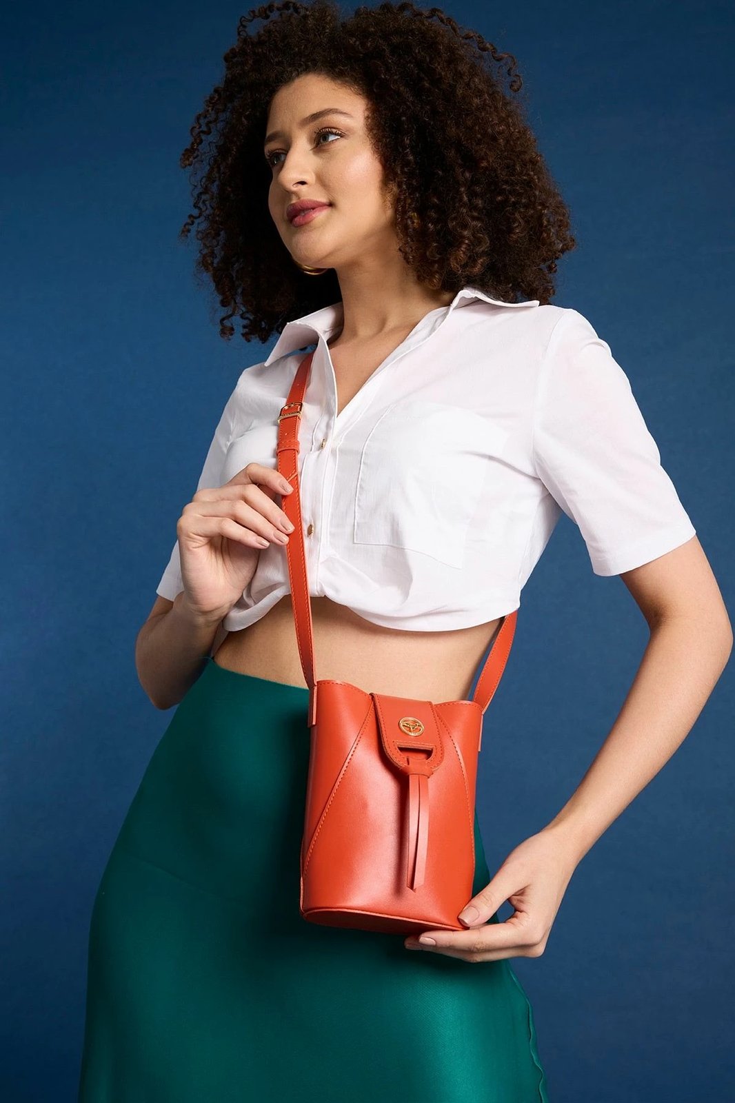 Çantë shpatullës Zoozie Bags, Baku, portokalli