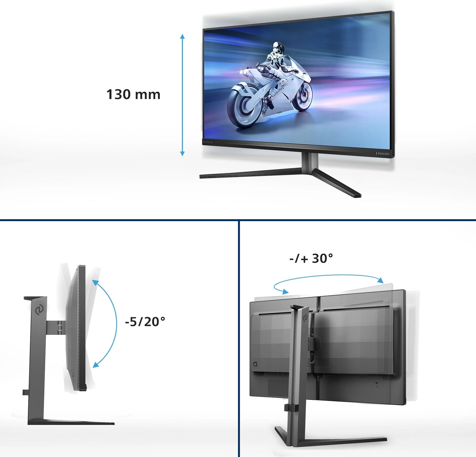 Monitor Philips 32M2N6800M 31.5 inç 4K, USB-C, gri