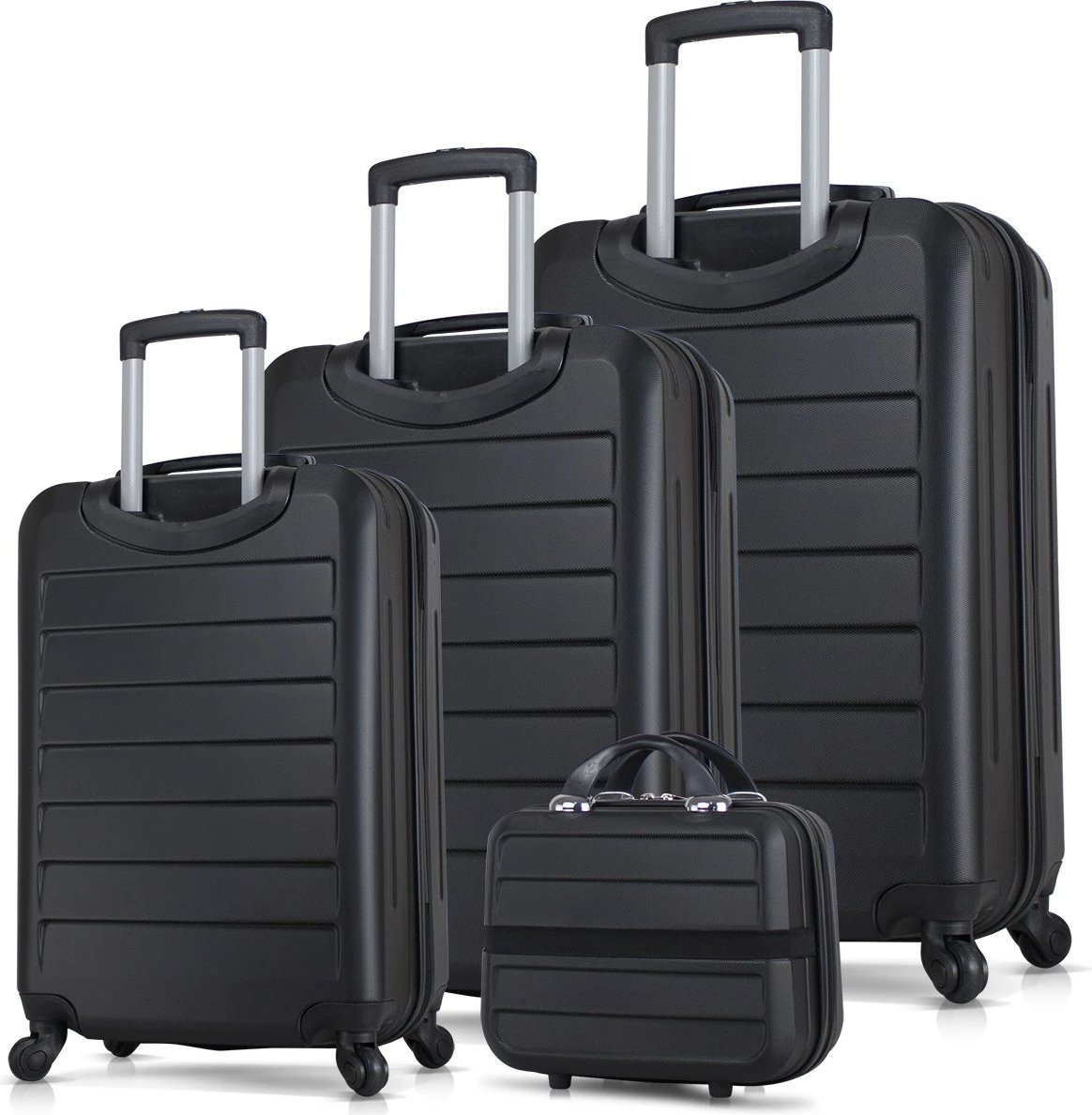 Set valixhesh (4 copë), Zoozie Bags, 1567, ngjyrë e zezë
