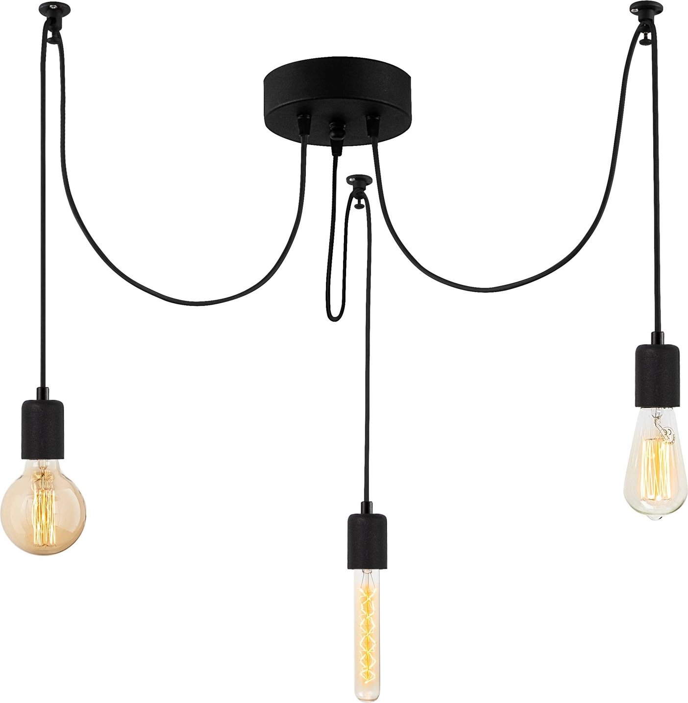 Llambë tavani Opviq, Kabluni, MR-927, ngjyrë e zezë Llambë tavani Opviq, Kabluni, MR-927, ngjyrë e zezë