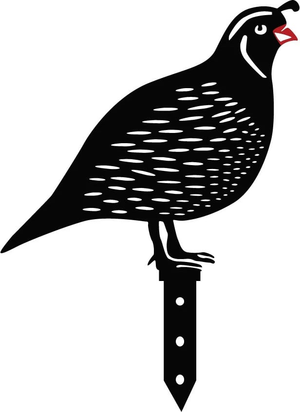 Set dekorativ metalik për kopsht, dizajn Aberto, thëllëza