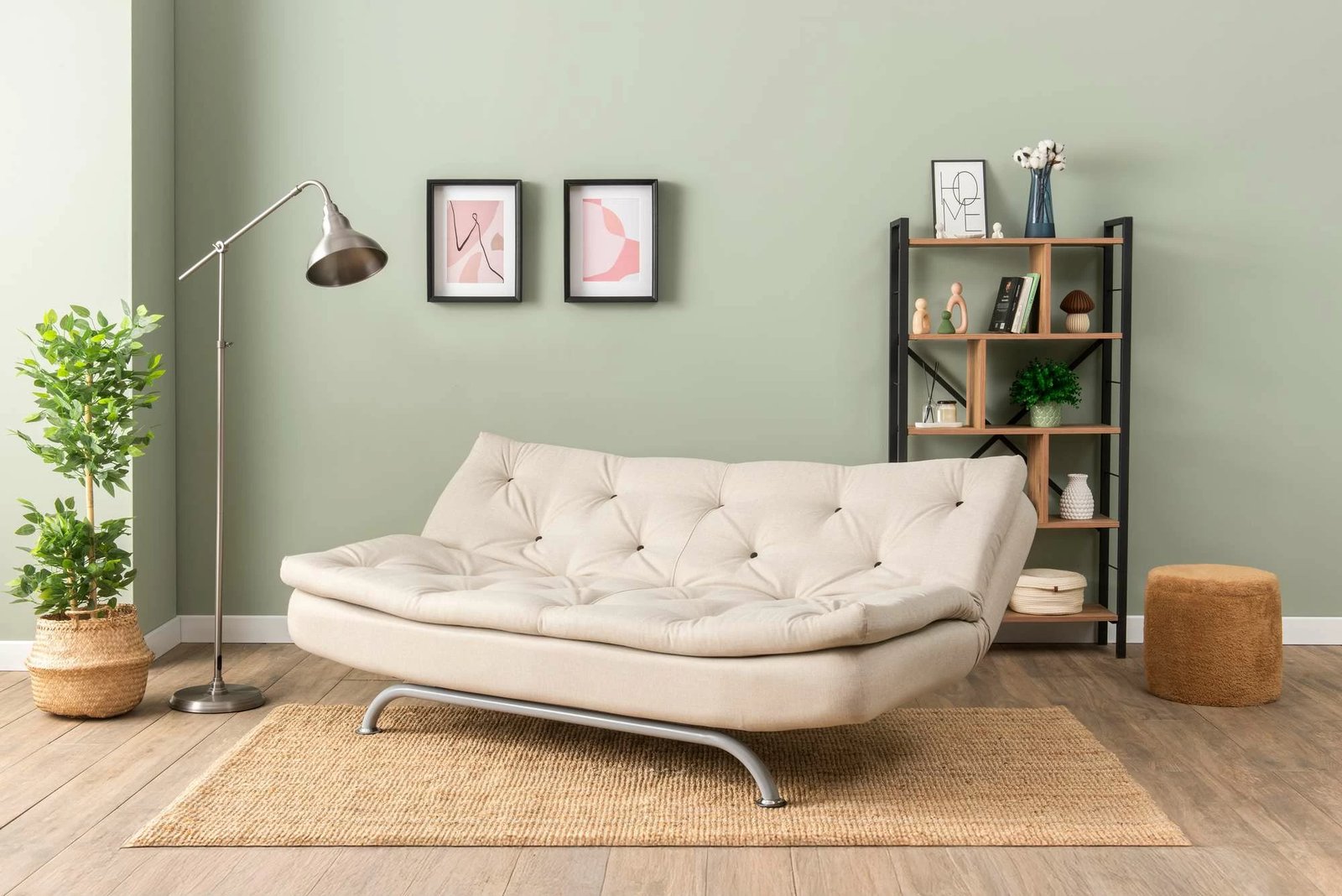 Divan-krevat treshe, Atelier del Sofa, Rivo, bezhë