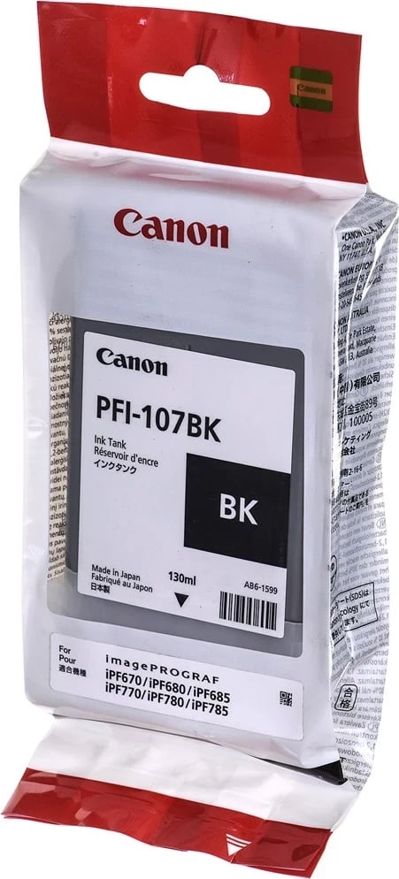 Toner Canon PFI-107BK, Origjinal, 1 copë, E zezë Toner Canon PFI-107BK, Origjinal, 1 copë, E zezë