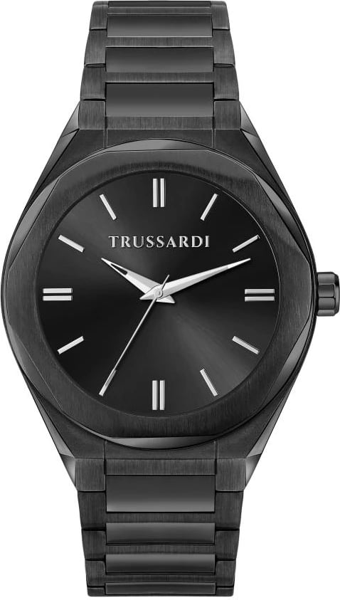 Orë dore TRUSSARDI R2453156005 për meshkuj, e zezë