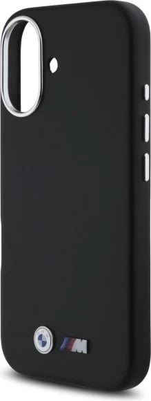 Mbështjellës BMW M Smooth Full Wrapped Metal MagSafe për iPhone 16, Zi