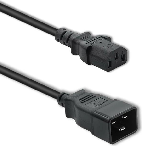Kabllo rryme Qoltec 53991, 1.2m, IEC C20 në IEC C13, e zezë
