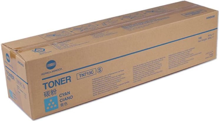 Toner, Konica Minolta, TN-713C (A9K8450), origjinal, rendiment deri 24,000 faqe, cyan, paketë 1 copë
