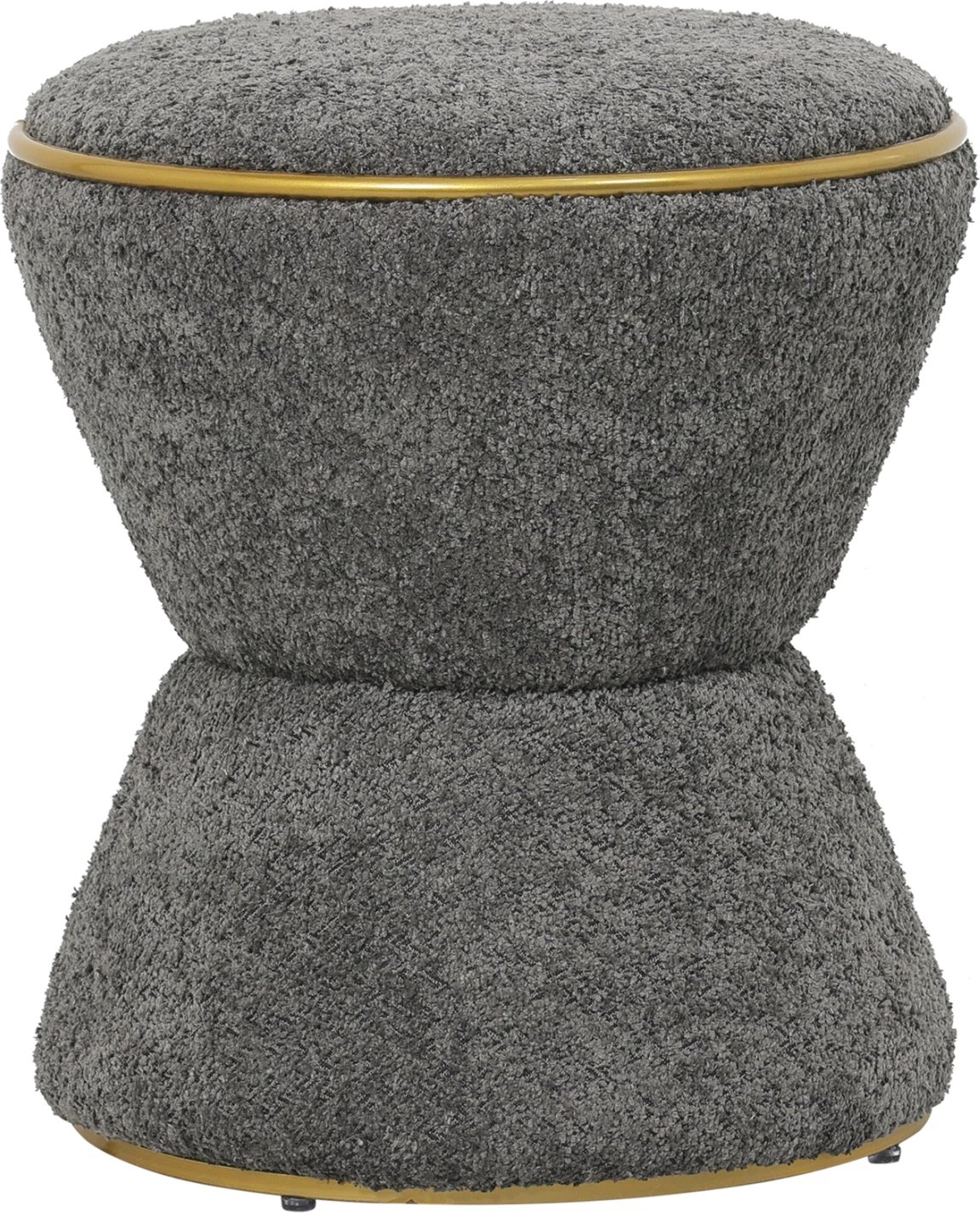 Karrige për bar, pëlhurë boucle gri-ari, FH9604.11, Φ38,5x43H cm