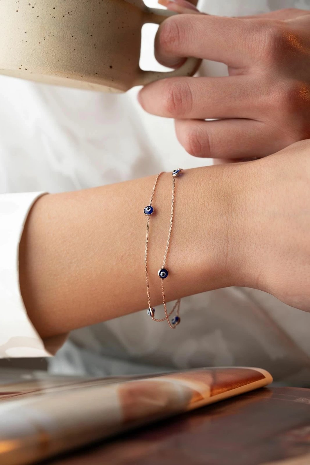 Byzylyk argjendi Jumeon, ngjyrë rozë dhe kaltër, NRZ1000365