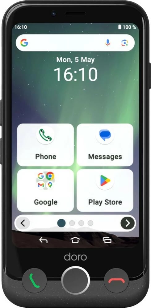 Celular Doro Aurora A10, 4.5 inç, 3000mAh, 4G, graphit