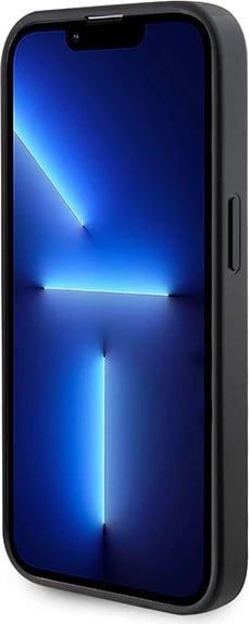 Mbështjellës Guess GUHMP15LPSAHMCK për iPhone 15 Pro 6.1", Saffiano MagSafe, zi