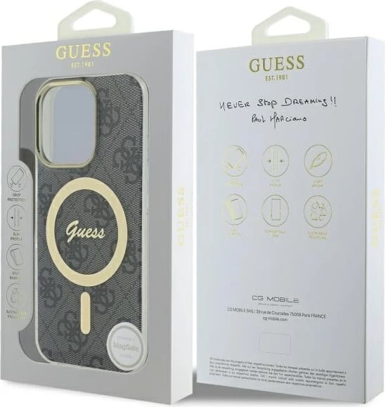 Mbështjellës Guess IML 4G MagSafe për iPhone 16 Pro, Zi Mbështjellës Guess IML 4G MagSafe për iPhone 16 Pro, Zi