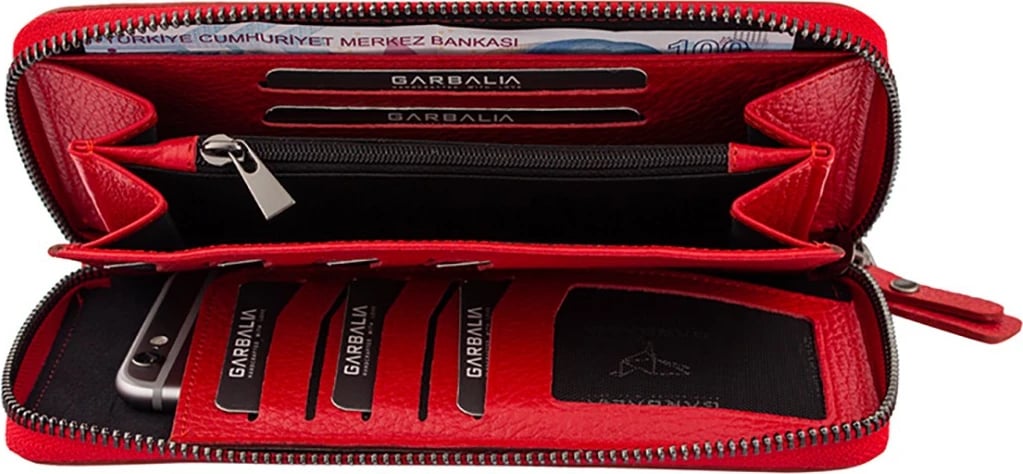 Portofol për gra, Zoozie Bags Arthur, ngjyrë e kuqe