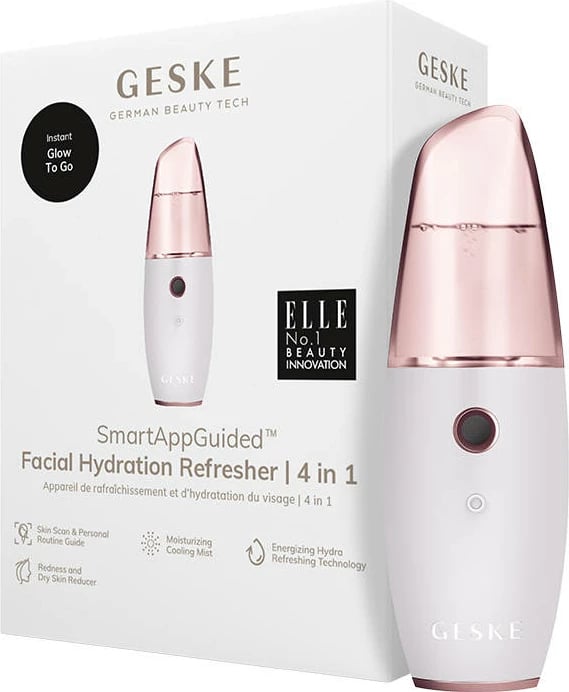 Pajisje për hidratim fytyre Geske 4-in-1 me aplikacion, Starlight