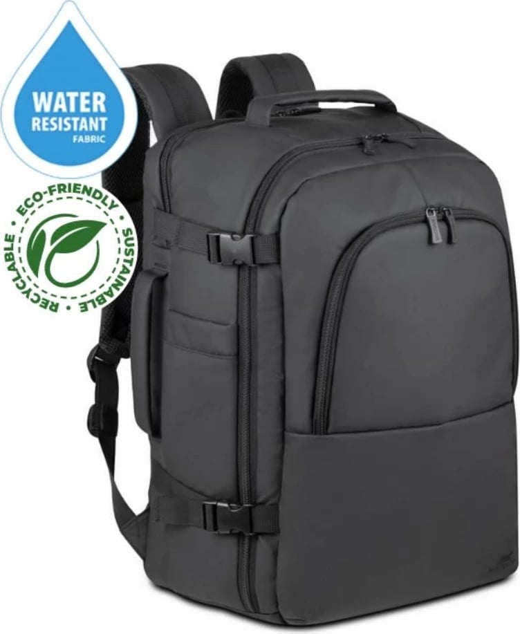 Çantë shpine RivaCase NB Rucksack Tegel-Eco 8465, 17.3", e zezë