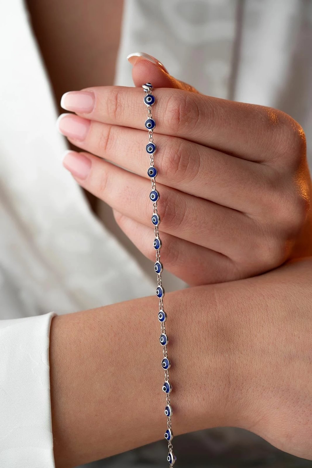 Byzylyk argjendi Jumeon, ngjyrë argjendi dhe kaltër, NRZ1000337