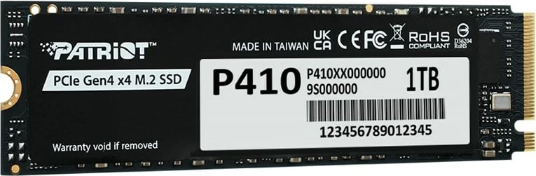 SSD Patriot Viper P410, 1TB, M.2 PCIe Gen4 x4, NVMe 1.4