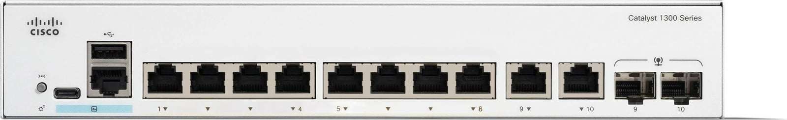 Switch Cisco Catalyst 1300-8T-E-2G, 8 porta GE, 2x1GE Combo, PoE, Managed, Rack mounting