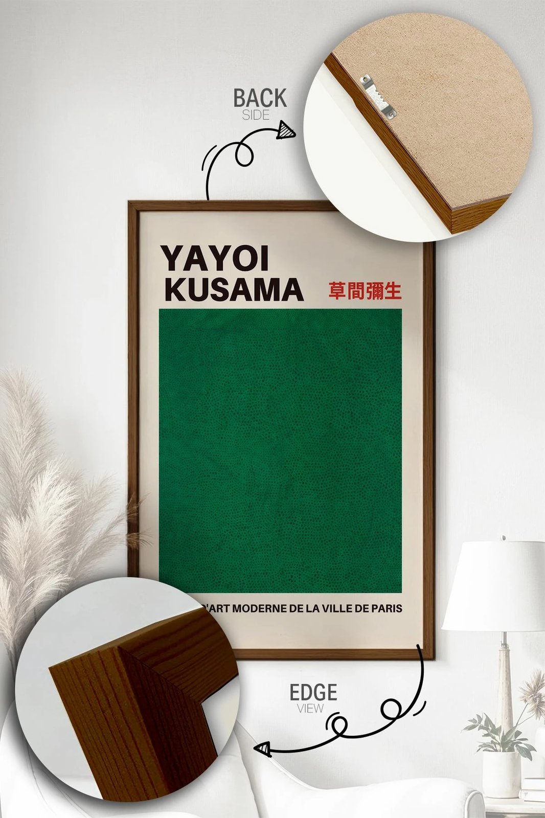 Pikturë dekorative me kornizë, Wallity, Lmnmdlkahve34