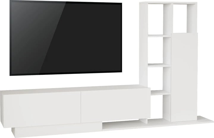 Set dhome dite Damon, ngjyrë e bardhë, 140x29.5x39.5cm