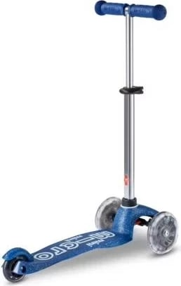 Skuter Micro Mini Micro Deluxe Galaxy Glitter LED, Blu