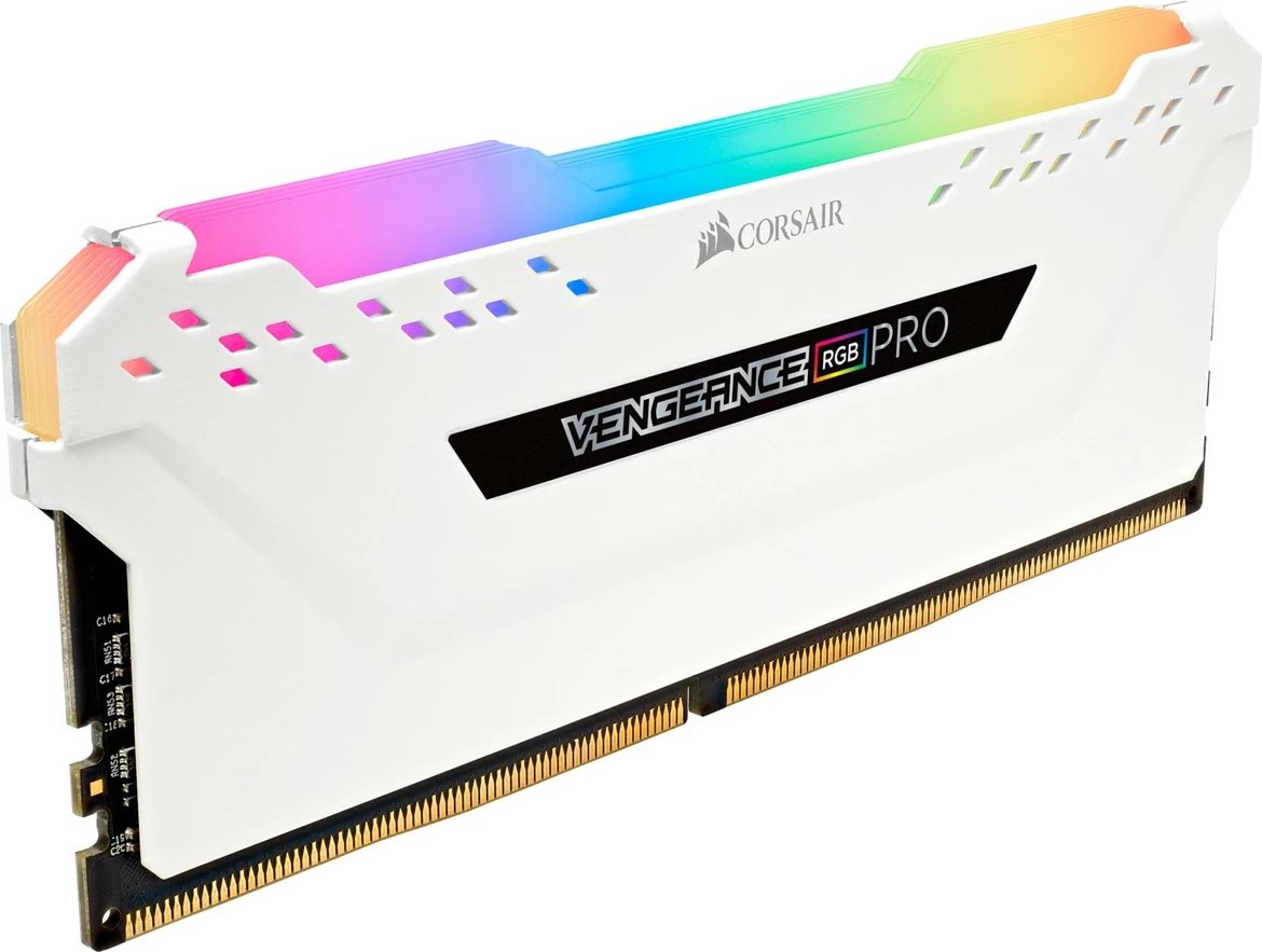 RAM Memorje Corsair Vengeance RGB PRO 32GB (2x16GB) DDR4 3200MHz, e bardhë