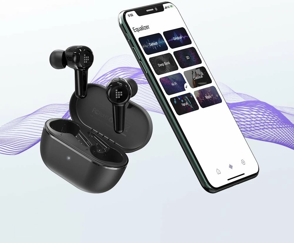 Kufje TWS Tronsmart Apollo Air +, Bluetooth 5.2, ANC, IP45, të zeza