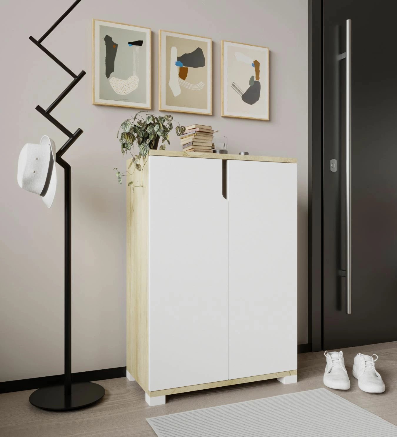 Dollap këpucësh Skye Decor, venedik - lis safir, bardhë