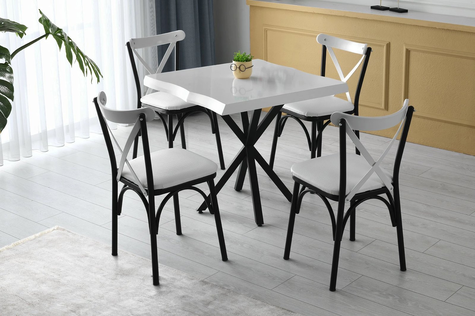 Tavolinë ngrënieje Hanah Home, Safir, 80x80x75cm