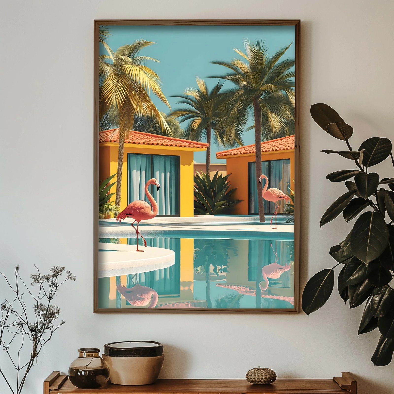 Pikturë dekorative me kornizë MDF, Wallity, GE094-L