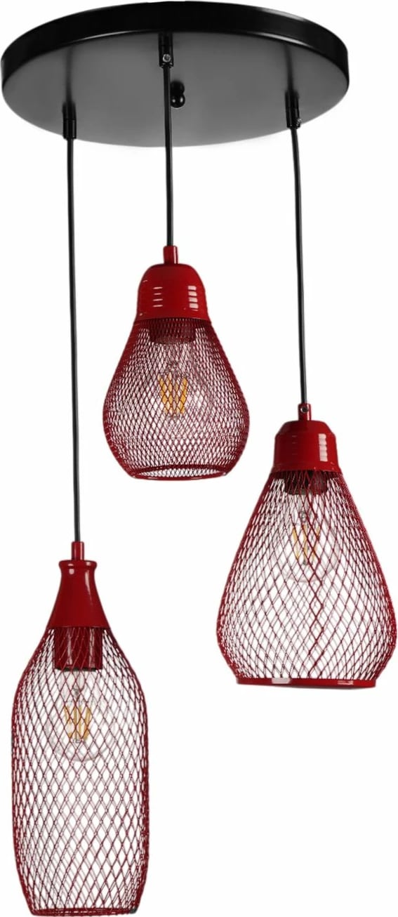 Llambadar Opviq, 9076-6, i kuq dhe i zi