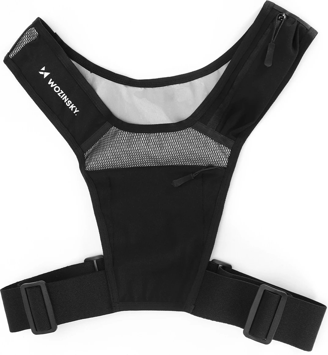 Jelek reflektues sportiv Wozinsky WKDB1, poliestër, 150g, i zi Jelek reflektues sportiv Wozinsky WKDB1, poliestër, 150g, i zi