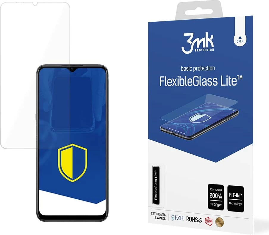 Xham hibrid mbrojtës për ekran, 3mk Protection FlexibleGlass Lite për Oppo A78 5G, ultra i hollë, transparent