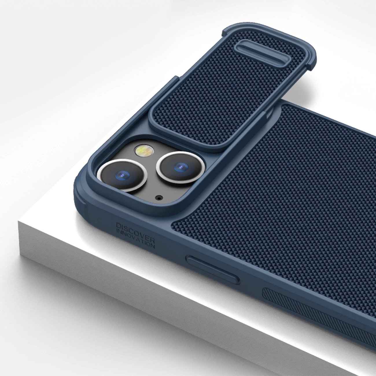 Mbështjellës Nillkin Textured S Case për iPhone 14 Pro Max me mbulesë kamere, e gjelbër e errët