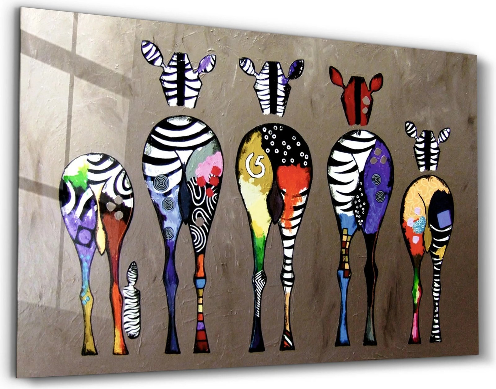 Pikturë dekorative prej xhami të temperuar, shumëngjyrëshe, CAM-3090, 46x72cm