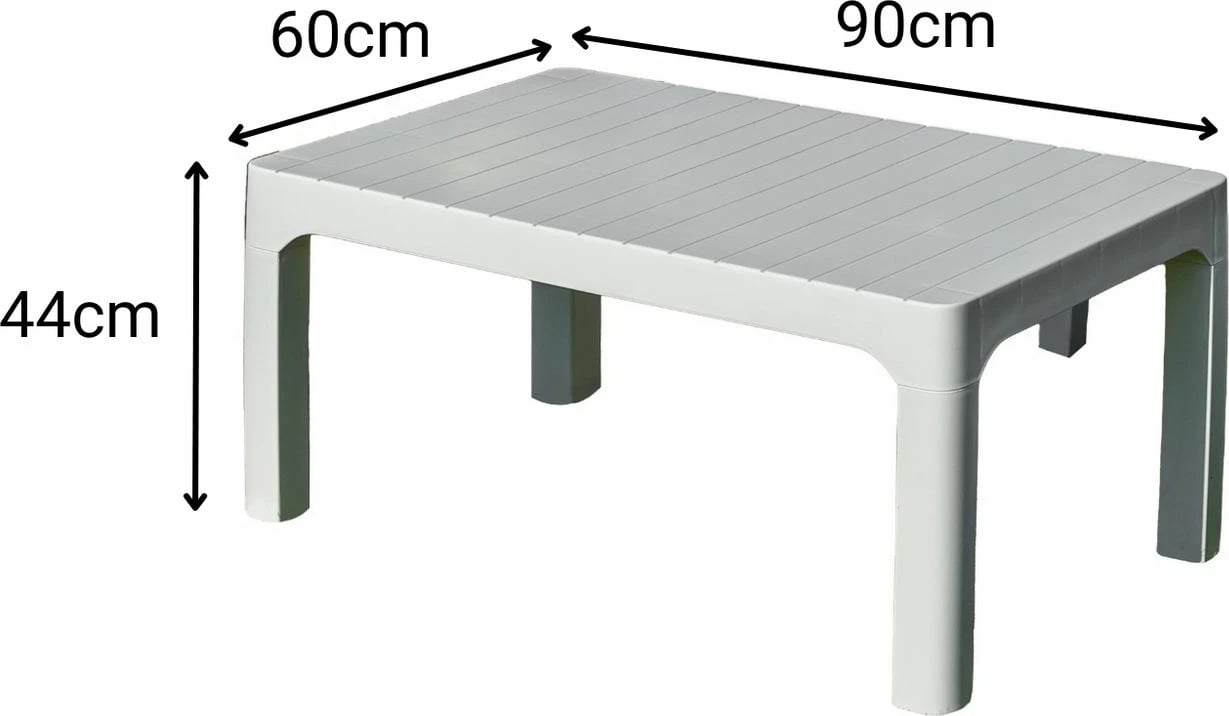 Set lounge për kopsht, ngjyrë e bardhë, Skye Decor, Solemare