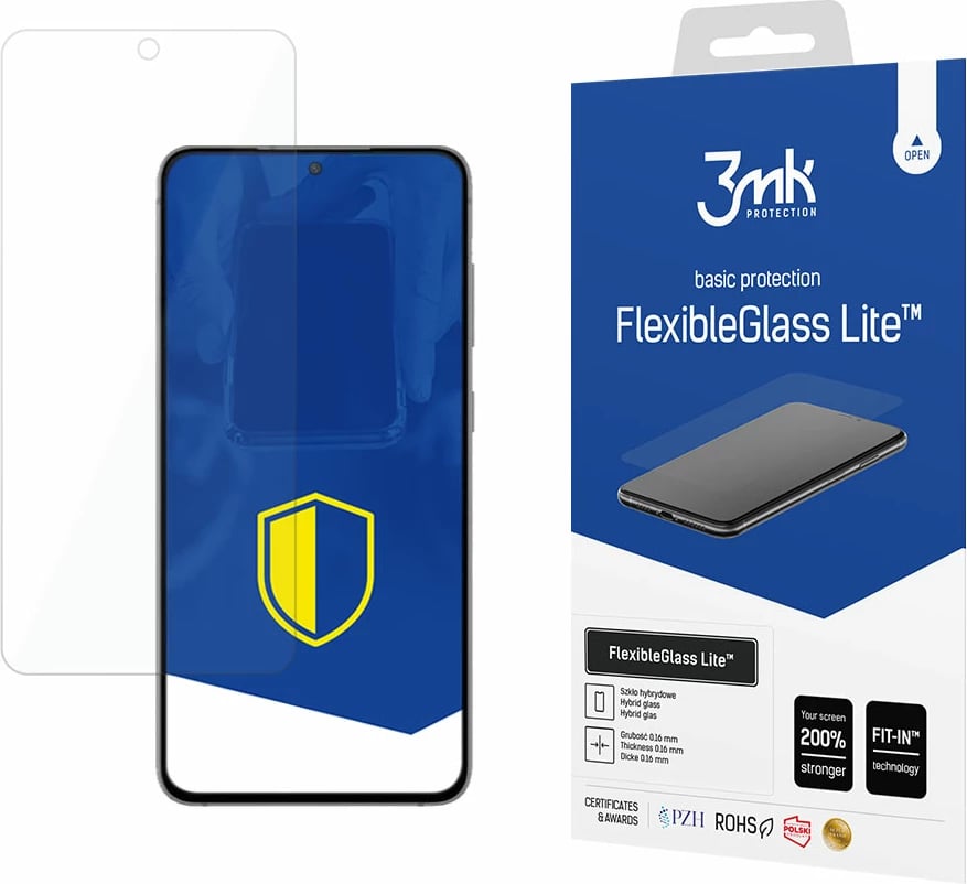 Mbështjellës xhami hibrid 3mk FlexibleGlass Lite për Samsung Galaxy S21 FE, Transparent